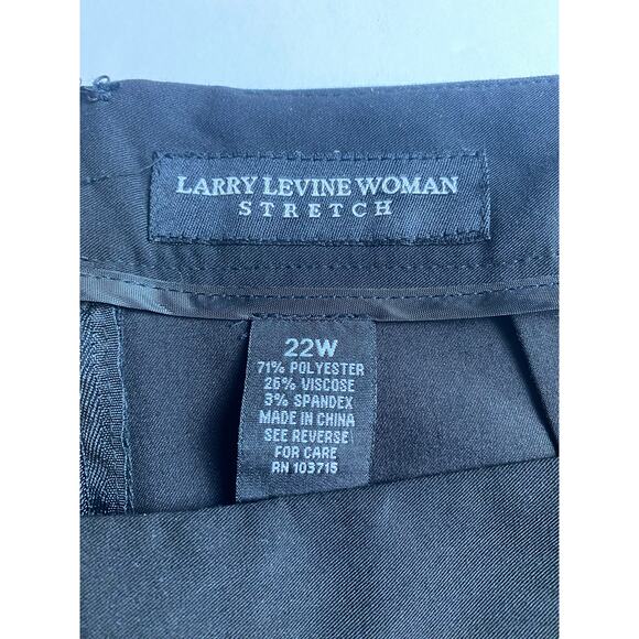 Larry Levine Black Layered Cross Ruffle A-line Mini Skirt Women's Size 22 - Picture 3 of 6